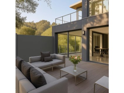 175180 aw0002 markiza boczna 300 x 160 cm ciemno szara M0