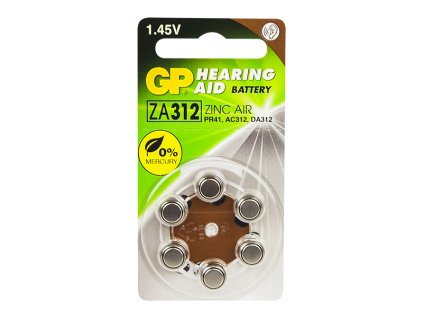 Baterije za slušne aparate ZA312 GP 1,4 V 7,9x3,6