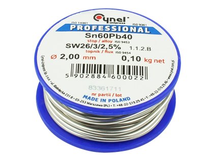 Spajkalna tin 2,00 mm / 100 g professional 9643#