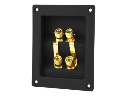 Zlate stebrične vtičnice s 4 bananovimi vtikači