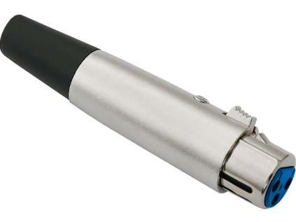 XLR konektor 3P za gladki kabel