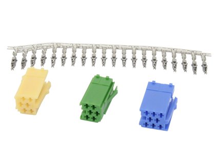 ISO konektor MINI (3x pokrov + PIN)