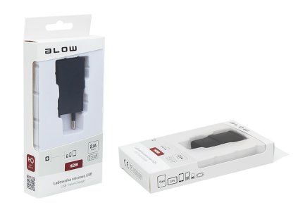 Omrežni polnilnik z vtičnico, USB 2,1A H21B