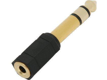 Redukcija za jack: Priključek 6,3 (m) na 3,5 (ž) ZLATA STEREO