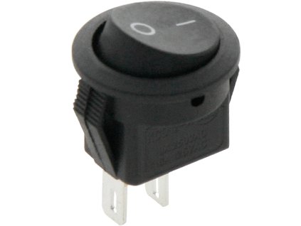 Nihajni stikalo MK101-8C črna okrogla-2P