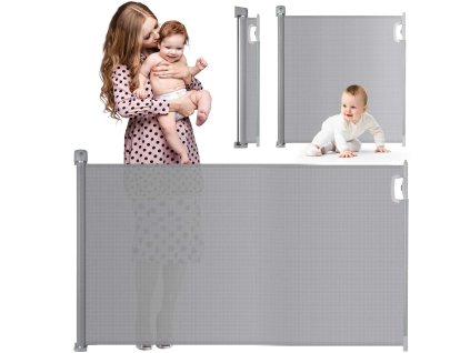 Raztegljiva ograja za stopnice Nukido siva