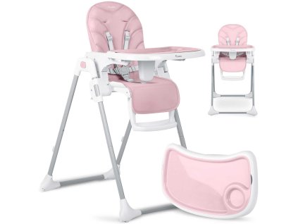 Otroški jedilni stol Nukido Tulo roza