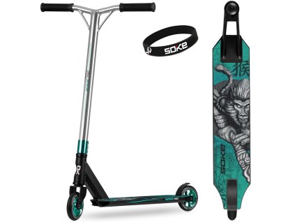 Freestyle skiro SOKE PRO srebrno-turkizen