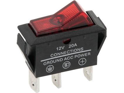 ASW-09D rdeče gugalno stikalo