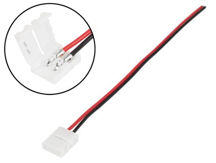 Konektor za konektor LED trakov 8 mm kabel