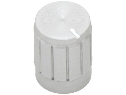 Srebrni gumb za potenciometer s premerom 13 mm