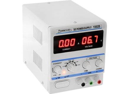 Laboratorijski vir 15V/2A DC LED 1502D