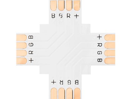 Konektor za LED trakove tipa "+" 10 mm RGB