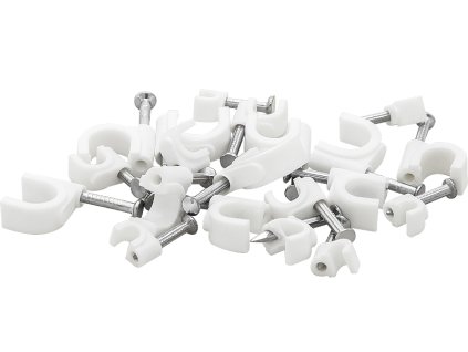 Nosilec za kabel 100 kosov 4 mm bel okrogel