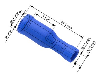 Izolirani konektor, gen, 5,0/24,5 mm moder