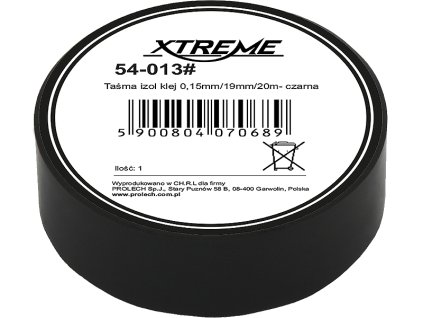 Izolacijski trak 0,15 mm/19 mm/20 m - črna 54-013#