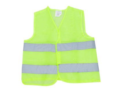 Odsevni telovnik za avto rumen S