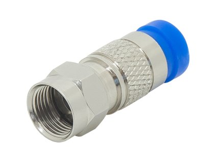 F konektor 100 kosov RG6/30mm kompresija Cu