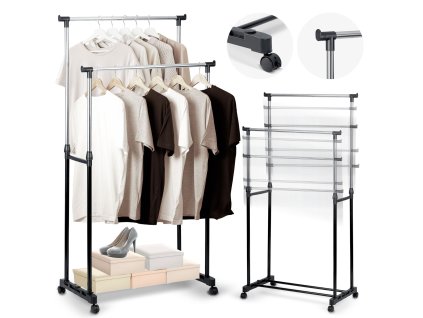 Obešalnik za obleke 686100 črn