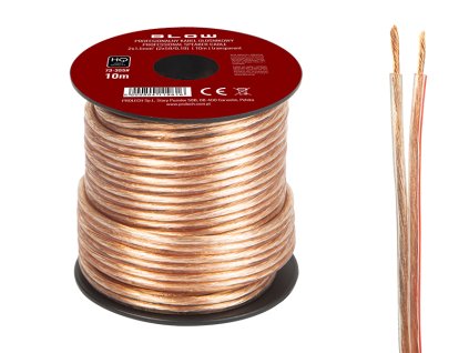 Zvočniški kabel 2x1,50 mm prozoren 10 m