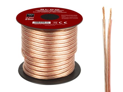Zvočnični kabel 2x2,50 mm prozoren 25 m