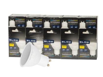 LED žarnica GU10 5W 230V nevtralna, 10 kos