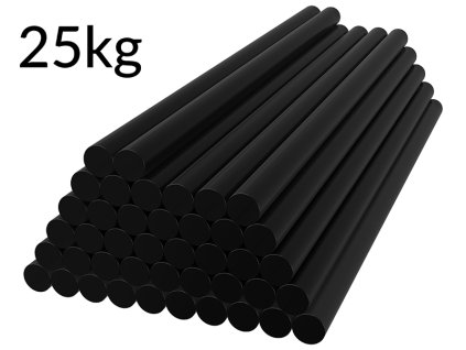 Palice za lepilno pištolo 11mm x 200mm črne 25kg 1275kos