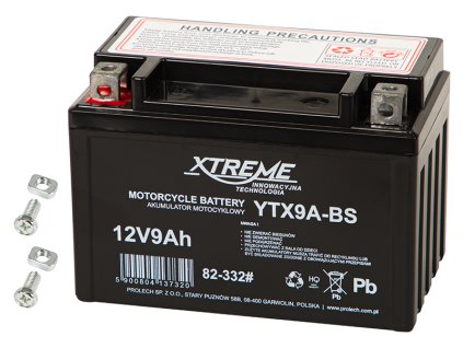 Akumulator za motorno kolo 12V 9Ah XTREME 82-332