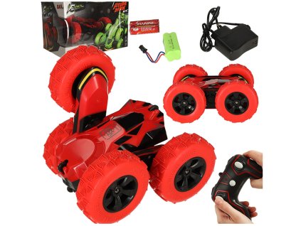 RC diaľkovo ovládané kaskadérske auto Acrobat Red