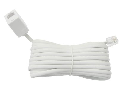 Telefónny  kábel SP2-4/ 4m WT/GN biely