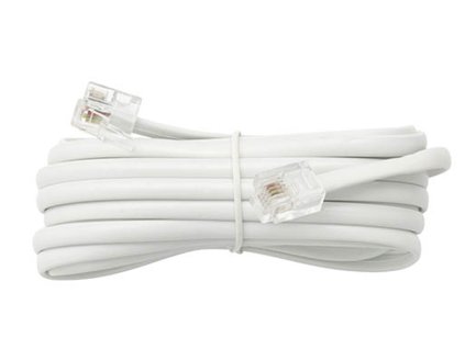 Telefónny kábel SP4-4/ 2m WT/WT biely