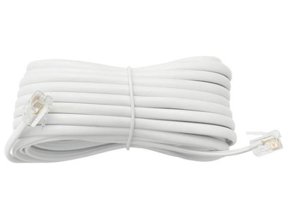 Telefónny kábel SP4-4/ 10 m WT/WT biely