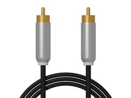 Prepojovací kábel1xRCA METAL 1m