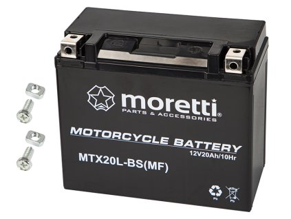 Batéria do motorky 12V 20Ah MTX20L-BS MORETTI