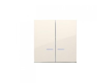 Dvojna tipka s okencem za stroje SW6/2XLM, bež.