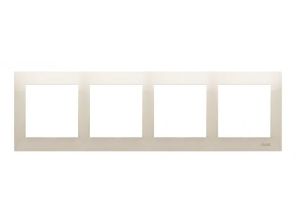Štirikratni okvir Simon 10 bež