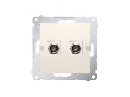 Vtičnica 2 x SAT "F" Simon 54 premium modul bežna