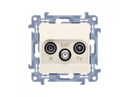 RTV-SAT vtičnica Simon 10 končna modul bež