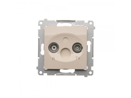 Vtičnica RTV Simon 54 premium prehodna 10dB modul bež.