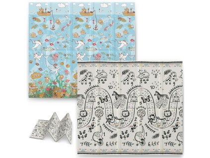 Pena blazina za otroke 200 x 180 x 1 cm NK-340 ocean-safari