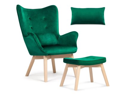 fotel uszak z podnozkiem sofo 33779