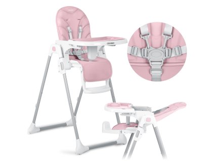 Otroški jedilniški stol Tulo roza