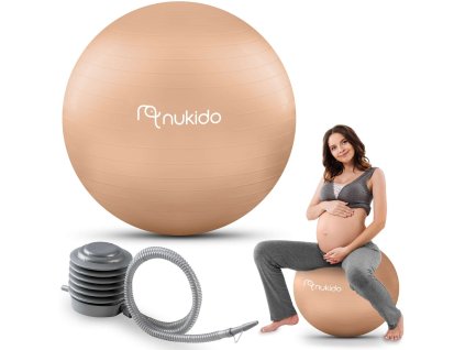 Fitnes žoga 65 cm NS-951 bež