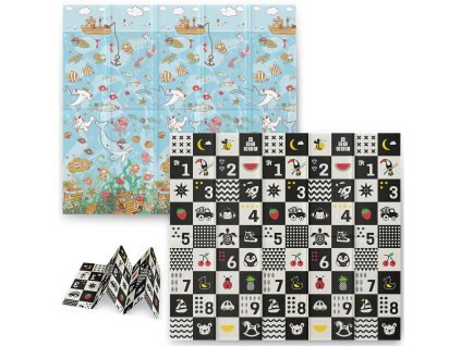 Pena podloga za otroke 200 x 180 x 1 cm NK-340 ocean - številke