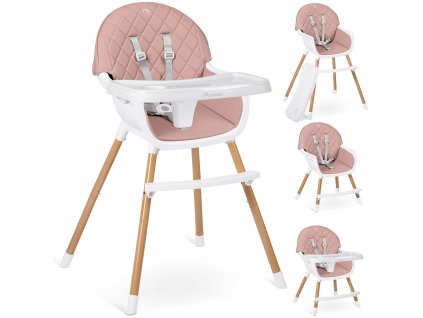 Otroški jedilni stol Lilo roza