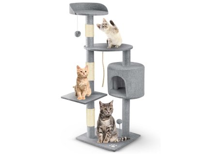 Praskalnik za mačke 111 cm PH-005 Pethaus sivý