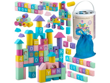 drewniane klocki edukacyjne r 49333