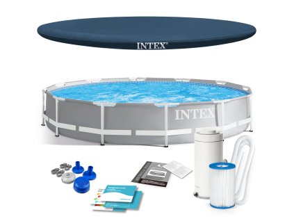 Vrtni bazen s konstrukcijo Prism Frame 366 x 76 cm 4v1 INTEX 26712