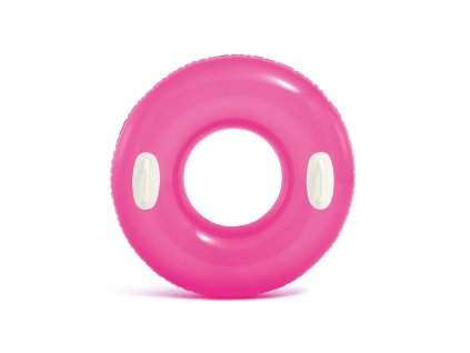 Plavalni obroč z ročaji 76 cm roza INTEX 59258