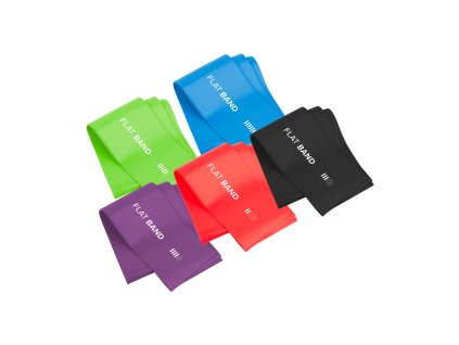 Gumijasti trakovi za vadbo 2m - Long Band Ls-1, 1-5 kg, 5 gum, REBEL ACTIVE